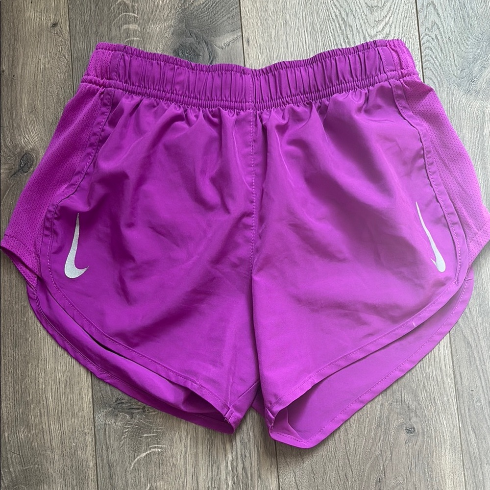 Nike Purple Athletic Shorts Lightweight Elastic Waist
